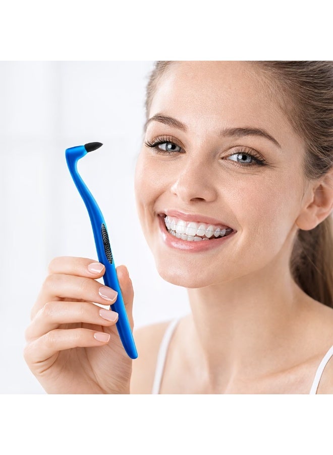 Goolsky 4PC Anti-slip Handle Dental Stain Remover & Tartar Scraper | Charcoal Fiber Brush for Teeth Cleaning & Oral Hygiene - Image 1